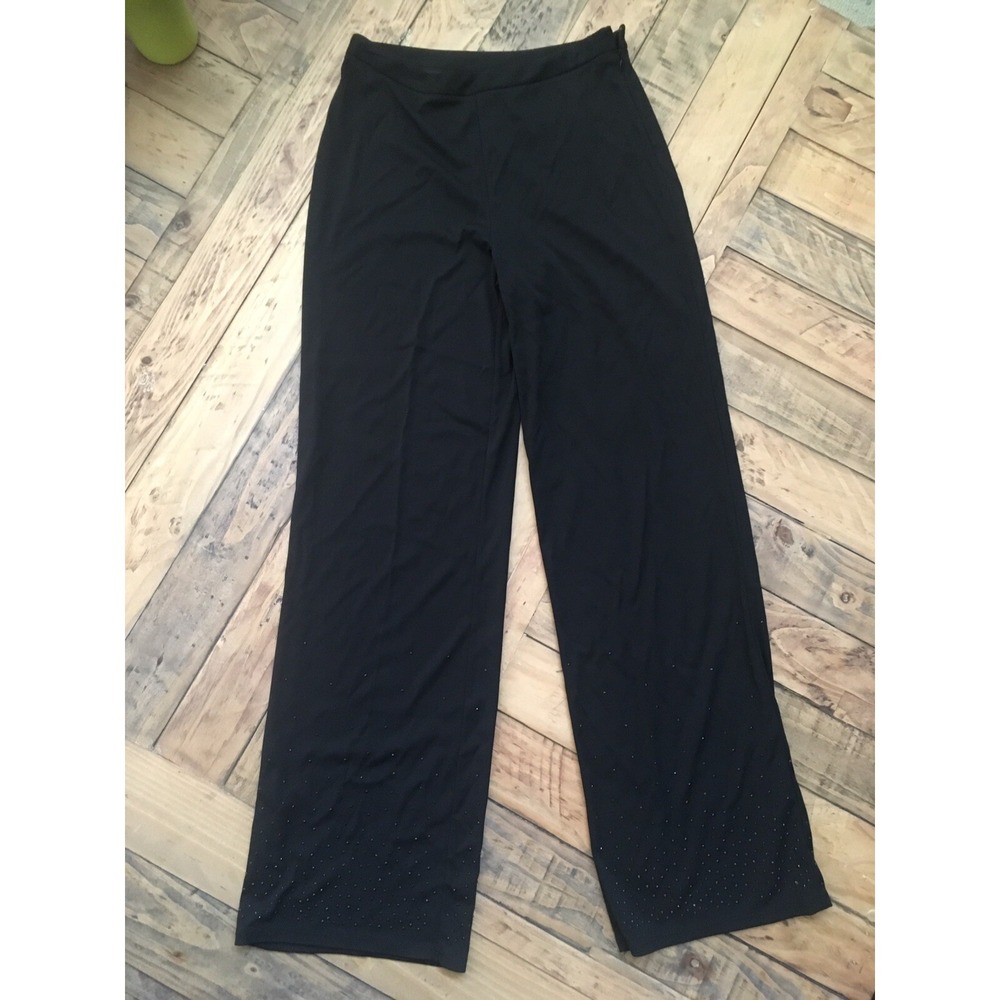 NWT!  Women's Embellished Black Wide Leg Pants by Ann Taylor, Size: 4, $98 (b12)